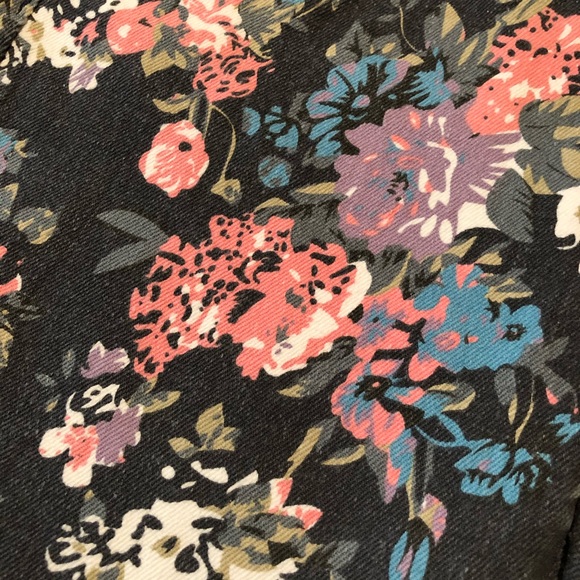 Floral Denim Skinny Jeans - Picture 2 of 10